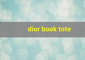 dior book tote